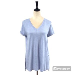 J Jill | Pima Cotton Short Sleeve V-Neck Tee